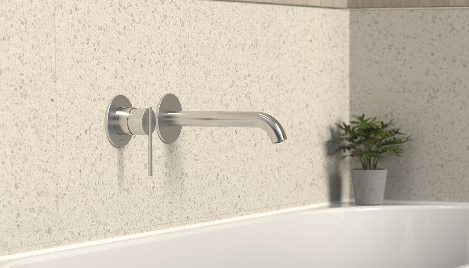 Mor Wall Mounted Basin/Bath Mixer